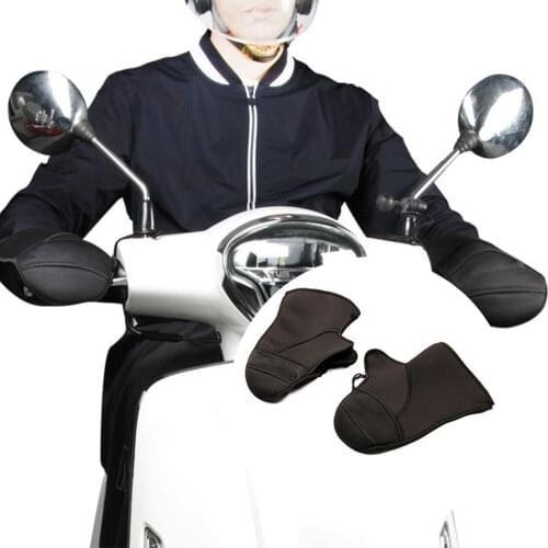 1 Pair Men Women Winter Scooter Motorcycle Handlebar Windproof Warm Cover Gloves 2020