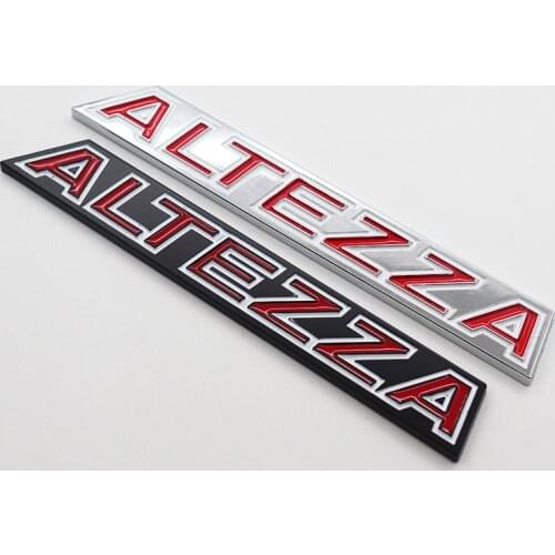 1pcs Altezza Front grill emblem metal 3D Car logo side badge Creative decoration rear trunk emblem sticker styling Accessories
