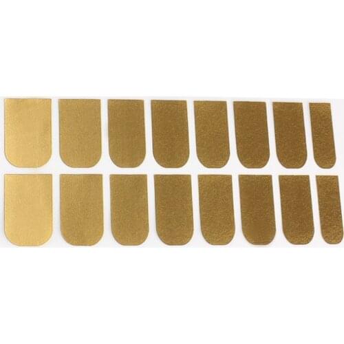 16PCS Gold Nail Art Decal Sticker Patch Foils Tips Wraps DIY Decorations Free Shipping Mail