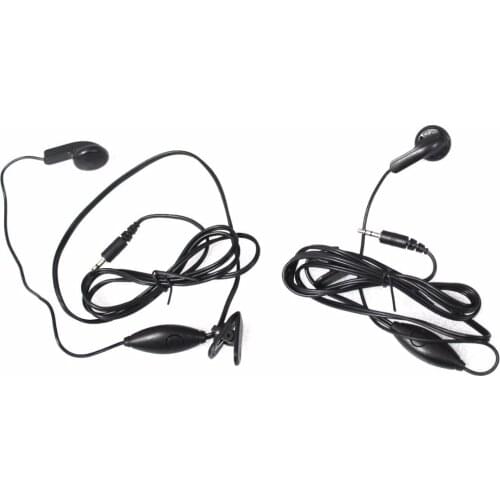 2pc New 1-Pin 2.5mm Jack Radio Earhook PTT With MIC Earpiece For RETEVIS RT-388 RT-628 Universal Two Way Radios Walkie Talkie