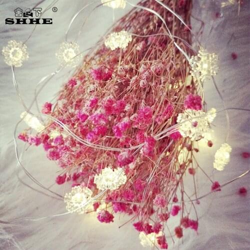 3M 30 LEDs snowflake LED Strings Silver Copper Fairy Lighting Strings with AA battery For Wedding Party Home Decoration Lights