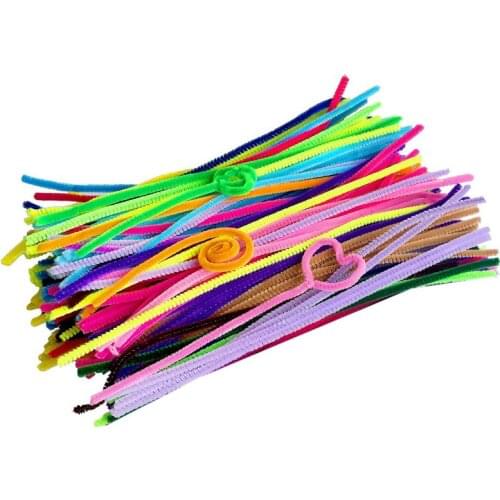 300 Pcs Pipe Cleaners Chenille Stems 60mm x 300mm, Assorted Colors for DIY Art Craft Decorations