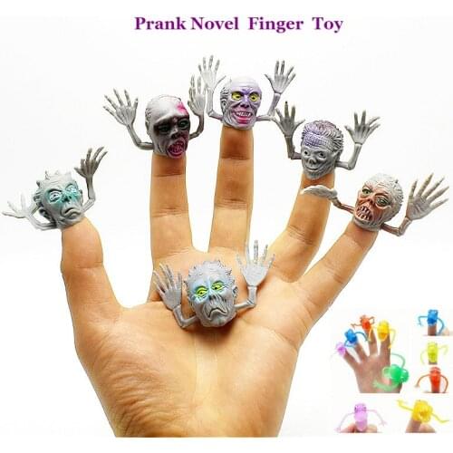 6pc Prank Novel Pastic Dinosaur Finger Puppet Finger Set Tells Story Mini Finger Set Twisty Egg Toy Stress Toy Funny Gift