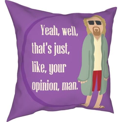The Dude The Big Lebowski Pillowcase Soft Polyester Cushion Cover Gift Throw Pillow Case Cover Car Drop Shipping 18