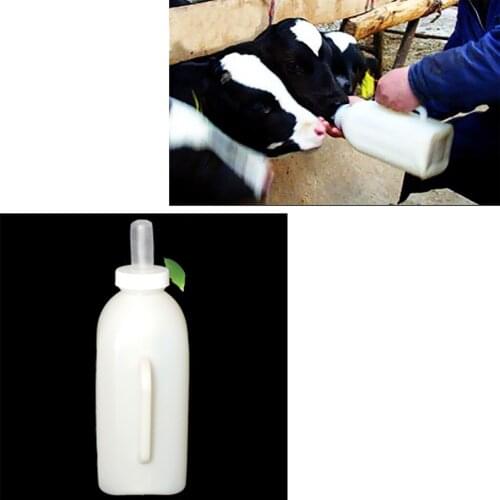 2L Calf Milk Bottle Hand Rearing Teat Weaning Feeder Milking Farm #2