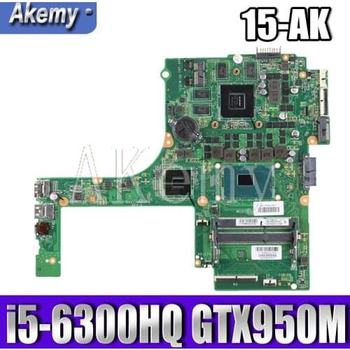 For HP Laptop Motherboard 15-ak001la 15-AK DAX1PDMB8E0 832847-601 832847-501 950M 4GB i5-6300H 100% working