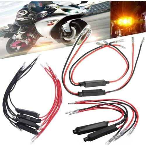4Pcs/set 12V Motorcycle Turn Signal Indicator Resistor Adapter LED Load Resistor Flasher Eliminate Faulty Decoder Fix Error