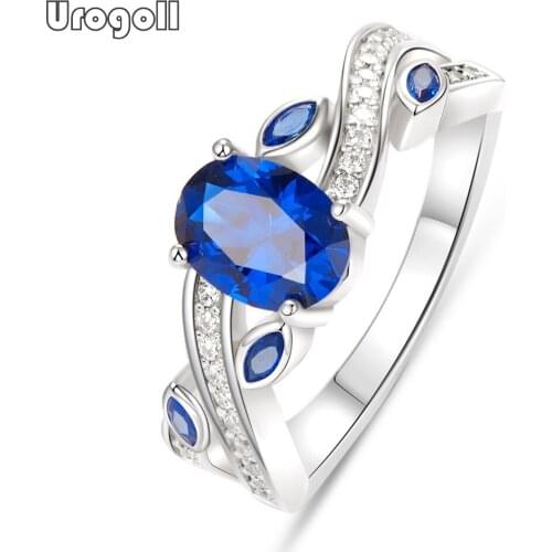 Pure 925 Sterling Silver Luxury Rings For Women Bride Romantic Wedding Engagement Anniversary Silver 925 Fine Jewelry Gifts