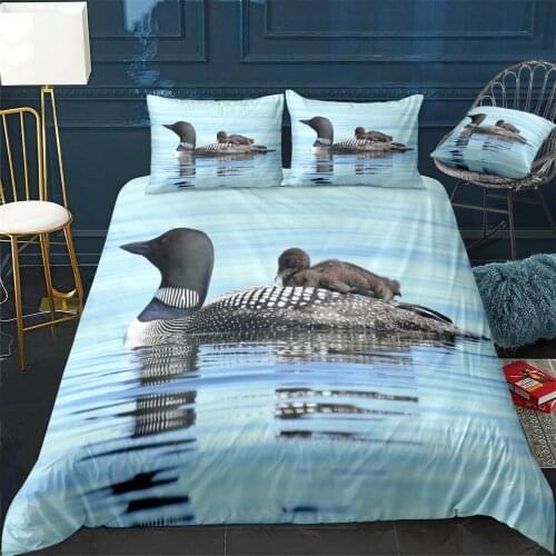 Baby Loon On Moms Back 1 Quilt Cover Pillowcase 3Piece Comforter Bedding Set With Pillow Case Single Double Duvet Cover