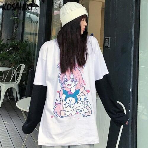 KOSAHIKI Women's Loose T-Shirts