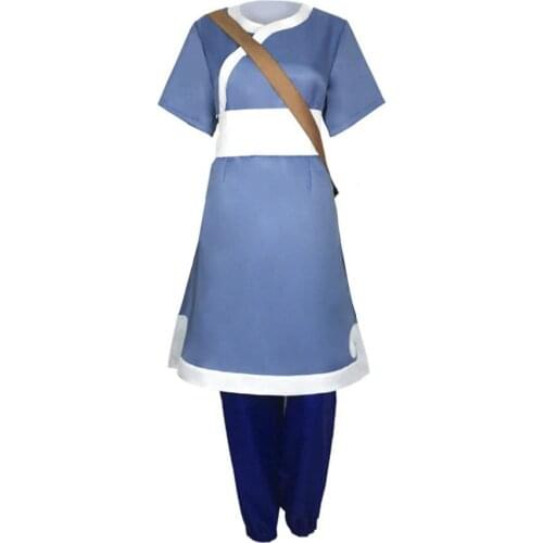 Cosplaydiy Avatar: the last Airbender Katara Cosplay Cartoon Costume Adult Anime Halloween Costumes