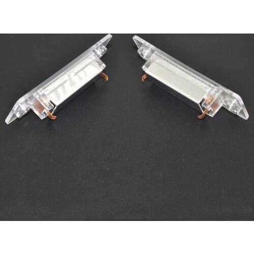 2Pc Car 18 LED Number License Plate Light Lamp No Error For VW Touran Passat Cimousint B5.5 SKODA Superb 1 3U B5 Car Accessories