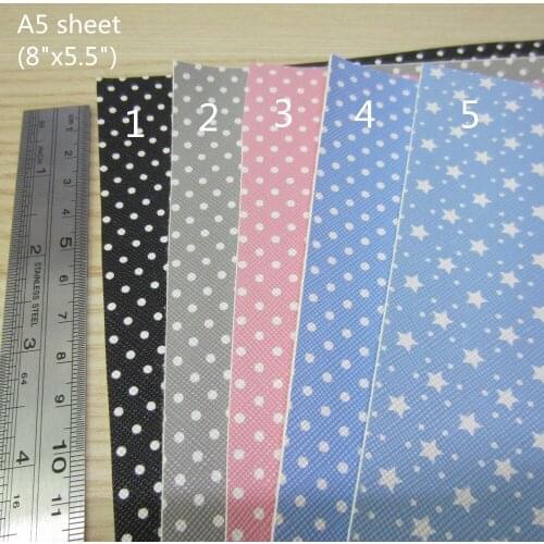 1pcs A5 sheet (8" x 5.5") spot synthetic leather Faux leather For craft & Sewing & bow DIY F0193