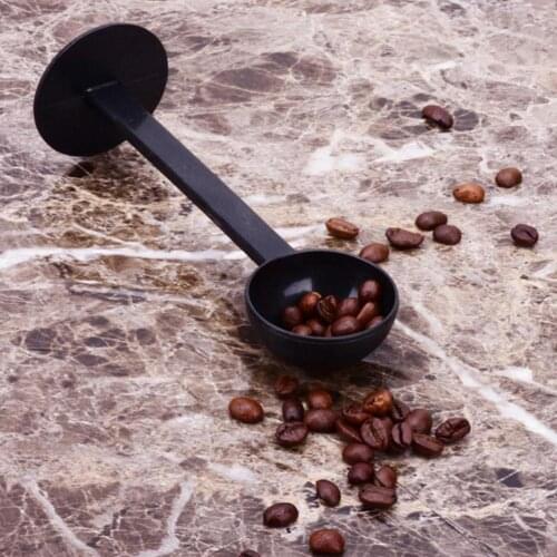 2 in 1 offee bean spoon plastic coffee spoon 10g press coffee spoon dual bean press coffee machine accessories
