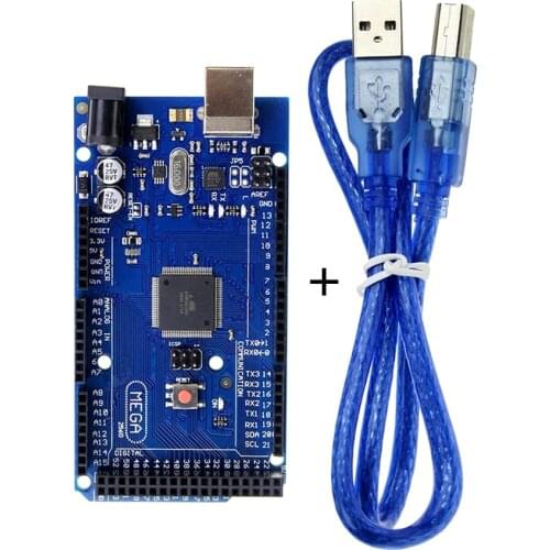 MEGA 2560 R3 ATMEGA16U2 ATMEGA2560-16AU Board + 30cm USB Cable For Arduino