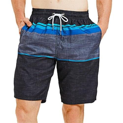 Mens Beach Shorts Casual Running Sports Shorts with Pocket Straight Swimwear