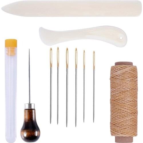 Handcraft DIY Leather Tools Sets Handcraft Leather Goods Hand Sewing Suits Leather Art Tools Sewing Tools Suits Sewing Boxes