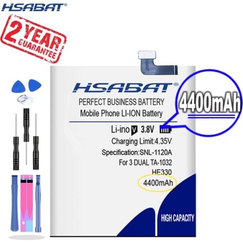 HSABAT 0 Cycle 4000mAh HE330 Battery for Nokia 3 DUAL TA-1032 HE 330 High Quality Mobile Phone Replacement Accumulator