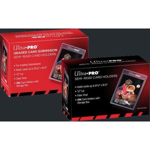 200PCS Ultra.PRO Semi-Rigid Card Holders Card Sleeves Protect Card from Damage Rating Card PSA Paster ProtectOR for Star Card