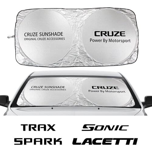 Car Windshield Sun Shade Cover For Chevrolet Cruze Spark Lacetti Sonic Captiva ​Anti UV Sun Visor Protector Auto Accessories