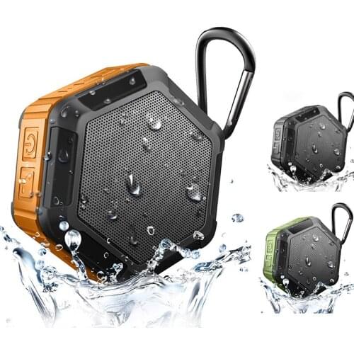 Outdoor Portable Bluetooth Speaker Mini Hexagonal Wireless 4.2 EDR Speaker Waterproof Dirtproof Drop Resistant Music Speakers