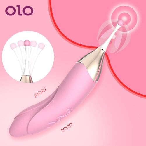 OLO Waterproof Nipple Massager High Frequency Female Masturbator G-Spot Vibrator Adult Sex Toys for Women Clitoris Stimulator