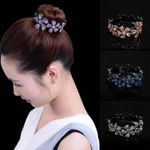 Women Girls Nest Bun Maker Hair Clips Hair Accessories Female Fashion Headwear Gift Hair Claw Ponytail Banana Clip Clamp