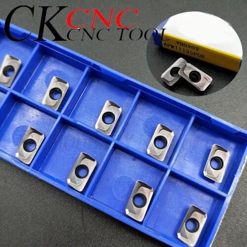 10pcs APMT1135PDR YBG202 YBG205 APMT160408PDER YBG202 APMT160408 YBG205 cnc high quality carbide cutting tools milling inserts