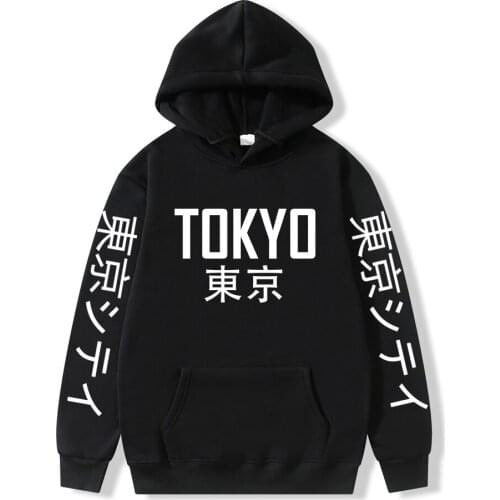 2021 Fashion Hot HoodiesJapanese Hip Hop Hoody Harajuku Tokyo printing Men Women Casual Pullover Sweatshirts
