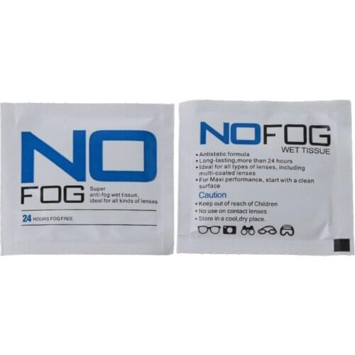 30pcs Glasses Anti-Fog Wet Wipes Pre-moistened Antifog Lens Wipe Individually Wrapped Disposable Defogger Eyeglass Wipes