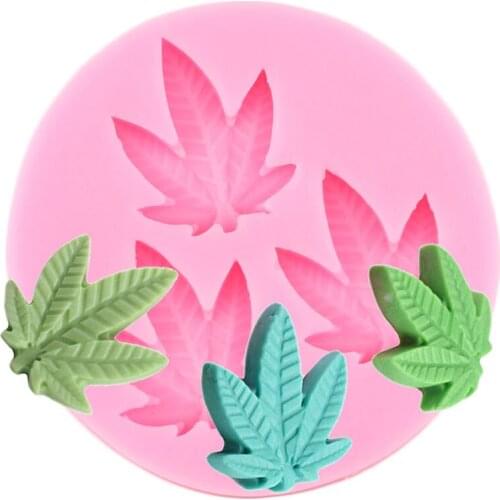 3D Maple Leaves Silicone Mold DIY Clay Resin Moulds Cake Decorating Tools Cupcake Topper Candy Chocolate Gumpaste Fondant Molds