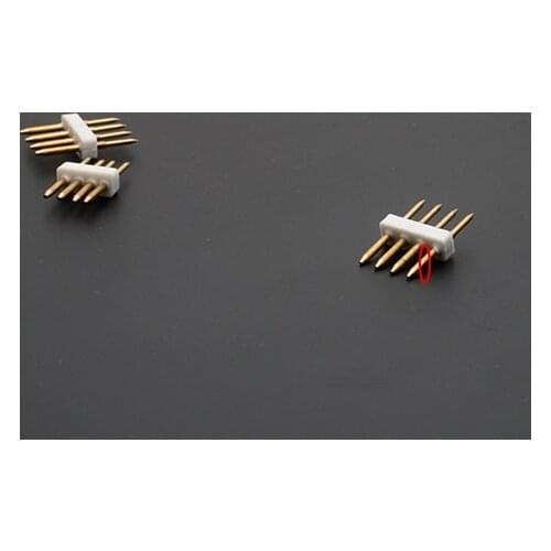 500pcs Copper Connecting Pins LED 5050 Light With RGB 4Pins 2835 Two Rows Four Wire Butt Guild Plate