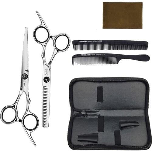 6“ 17cm 440C Professional Human Hair Scissors Thinning Scissors stainless steel Scissors for barber shop