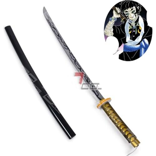 Anime Demon Slayer Kimetsu no Yaiba Kaigaku Cosplay Prop Replica Sword with Sheath Halloween Christmas Gift