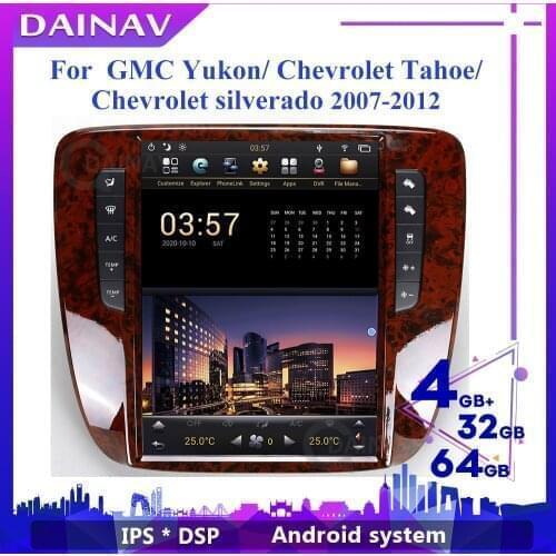 Vertical Screen Android Car Radio GPS Navigation for GMC Yukon/ Chevrolet Tahoe/Chevrolet silverado 2007-2012 Car DVD Player