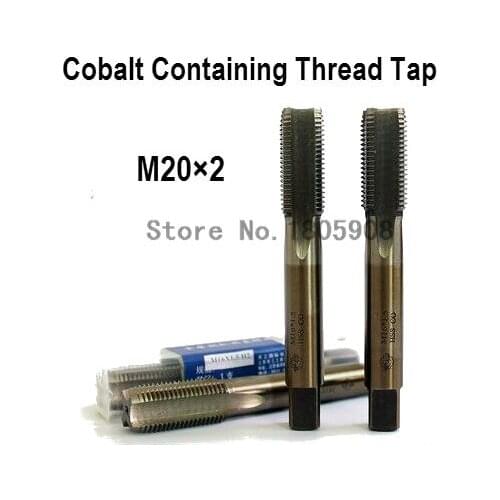 Free Shipping 2PCS TG M20*2 containing cobalt HSS machine taps straight fluted tap special stainless steel screw tap ,Thread Tap