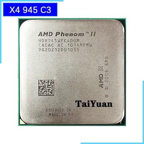 AMD Phenom II X4 945 95W 3.0GHz Quad-Core CPU Processor HDX945WFK4DGM/HDX945WFK4DGI Socket AM3