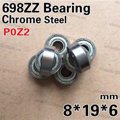 [CM698ZZ-P2]10PCS Free Shipping ABEC-5 Gcr15 chrome steel ball bearing 1060098-2ZZ 698-2ZZ bearing 8mm*19mm*6mm bearing
