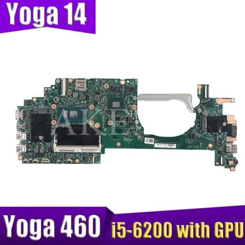 For Lenovo thinkpad Yoga 14 Yoga 460 00UP143 448.05106.001M laptop motherboard with I5-6200U cpu 100% tested work