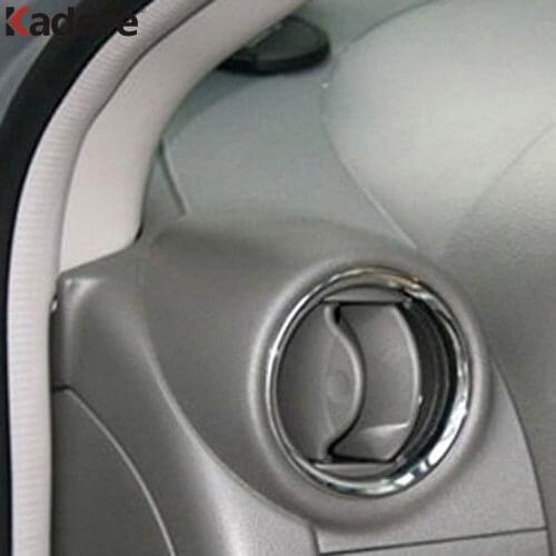 For Nissan Versa Sedan 2012-2015 ABS Chrome Air Condition Vent Outlet Cover Trim Decoration Molding Car Interior Accessories