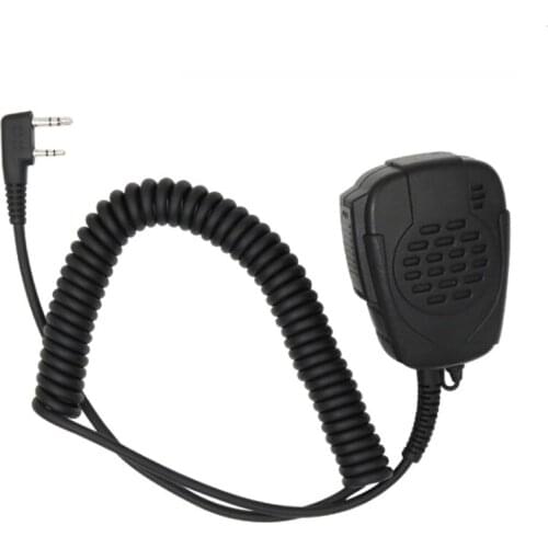 Two Way Radio Microphone Waterproof IP54 Speaker Mic For Kenwood Baofeng Walkie Talkie
