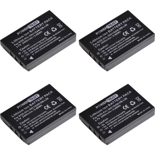 1x 2400mAh KLIC-5001 DB-L50 Battery for Kodak Easyshare P712 P850 P880 Z730 Z760 Z7590 DX6490 DX7440 DX7590 DX7630 Zoom