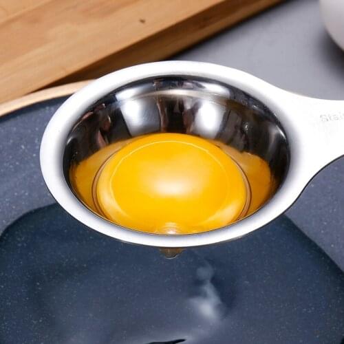 Stainless Steel Egg White Separator Tools Eggs Yolk Filter Gadgets Kitchen Accessories Separating Funnel Spoon Egg Divider Tool