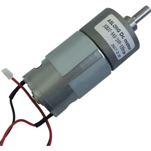 JGB37-545X micro-deceleration motor with line high torque 12V 24V 36V flat shaft DC motor 7RPM-960RM