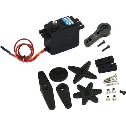 JX Servo 8KG/9KG/13KG/15KG/20KG Coreless Metal Gear Digital Servo For Helicopter RC Car Truck Buggy Robot Arm Boat
