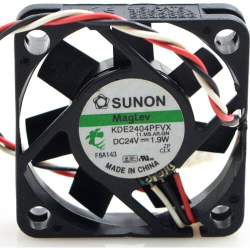 KDE2404PFVX Double Ball Bearing Cooling Axial Fan DC 24V 1.9W 4010 40mm 40*40*10mm