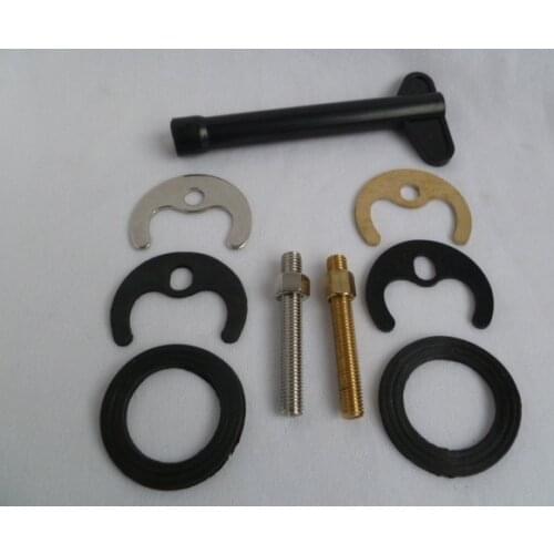 Single hole hot and cold water faucet horseshoe piece installation tight fixing parts installation screw rod repair sleev