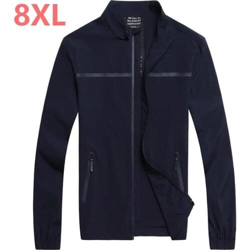 Plus size 9XL 8XL 7XL 6XL 5XL Red color men jacket fashion style patchwork stand collar loose leisure mens jackets and coats