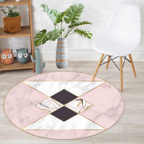 New Basket Computer Chair Round Carpet Floor Mat Simple Fashion Living Room Bedroom Bedside Machine Washablet Tapis Rugs Rug