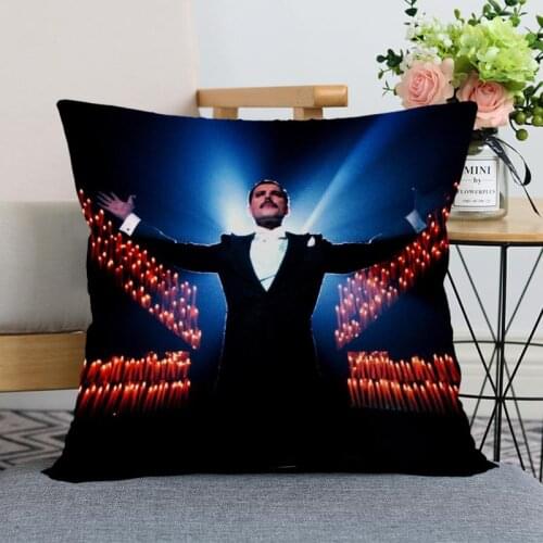 New Arrival Freddie Mercury Pillowcase Wedding Decorative Pillow Cover Custom Gift For (one Sides) Printed Pillow Cases